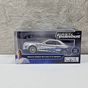 JADA Fast & Furious  BRIAN'S NISSAN SKYLINE GT-R (BNR34) METALS Diecast 1:32